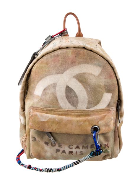 Chanel graffiti backpack